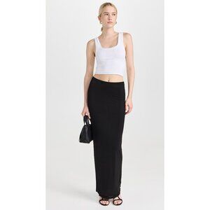 WARDROBE.NYC Layered Tube Skirt in Black Small New Womens Maxi Long